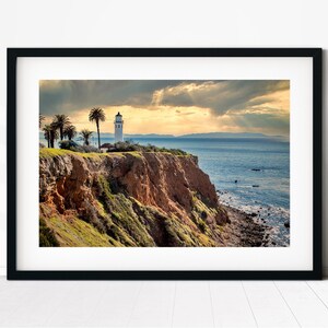 Point Vicente Lighthouse, Palos Verdes Peninsula, Palos Verdes, California, Point Vicente, Lighthouse, Ocean Print