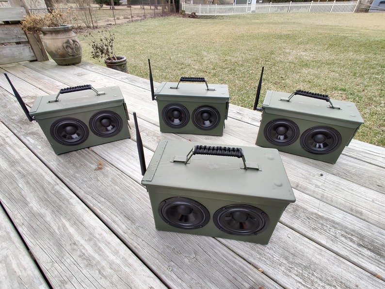 TheBoomCrate Ammo Can Bluetooth Speaker Etsy