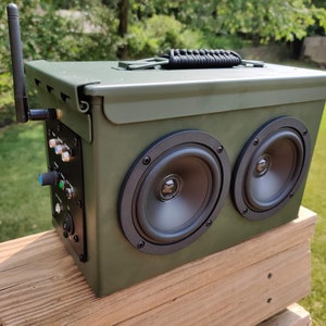 TheBoomCrate - 50. Cal Ammo Can Bluetooth Speaker
