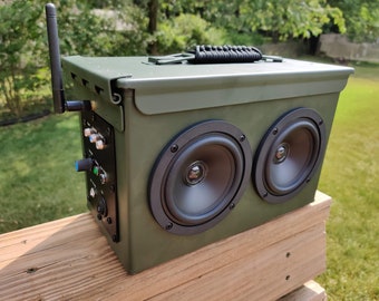 TheBoomCrate - 50. Cal Ammo Can Bluetooth Speaker