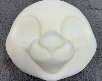 Fursuit Head Base Expanding Foam Kemono Kitty Cat Eyeblank And Teeth Options