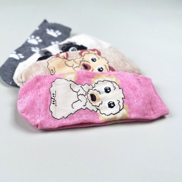 Golden Doodle dog mom gifts for her, Dog Socks for Women, birthday gift for LabraDoodle Mom, Dog sitters and Veterinarians, Christmas Gift