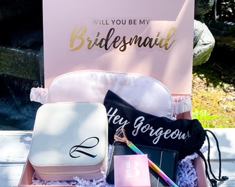 Bridesmaid Proposal Box | Gift for Her | Personalized Gift | Maid of Honor Proposal | Bridal Party Gifts and Favors | Bridal Shower | SMP