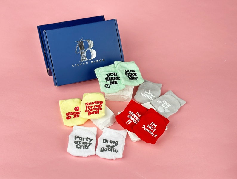 Baby Shower Gift Funny Baby Socks Baby Socks with grip Gender Neutral Gift Easter Gift Baby Clothes Baby Gift Set New Baby