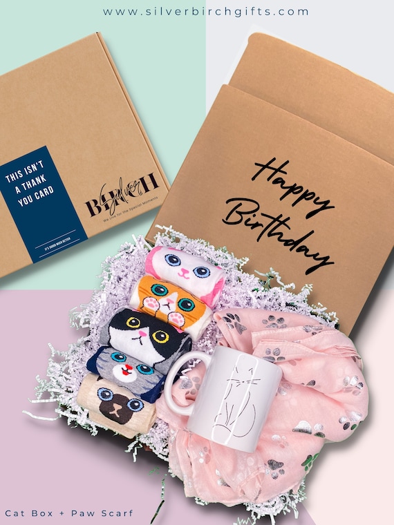Meowzing Gift Box for Cat Lover | Cat Socks For Women | Cat Mom | Cat Socks |  Birthday Box For Cat Mom | Cat Gifts for Women | Christmas