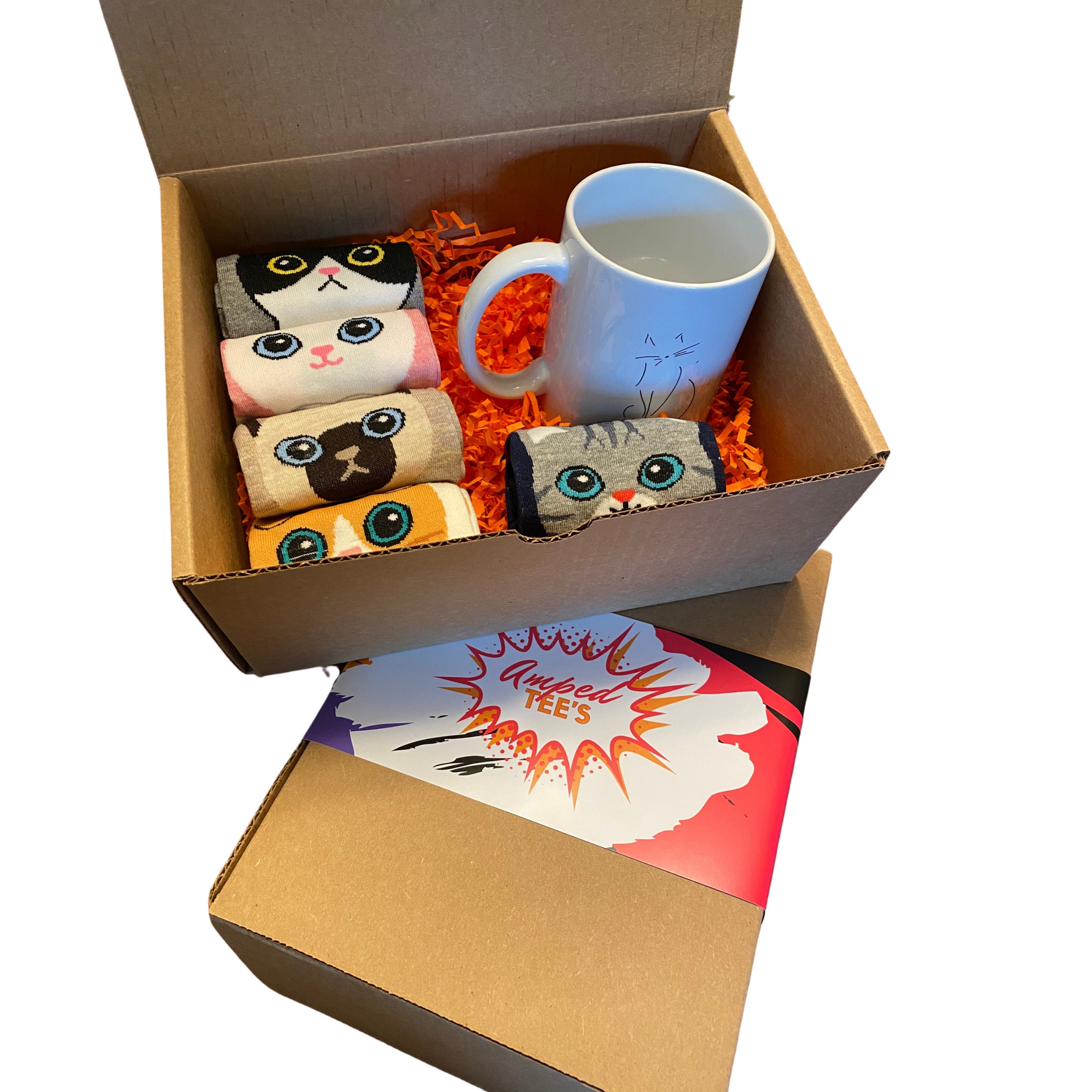 Cat Lovers Gift Box Cat theme gift for woman Christmas Etsy