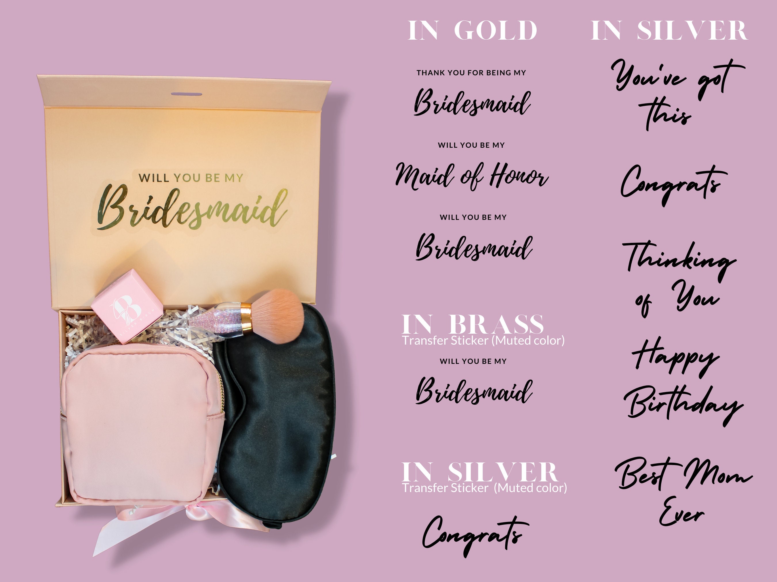 Bridesmaid Proposal Box | Will You Be My | Personalized Gift | Maid of ...