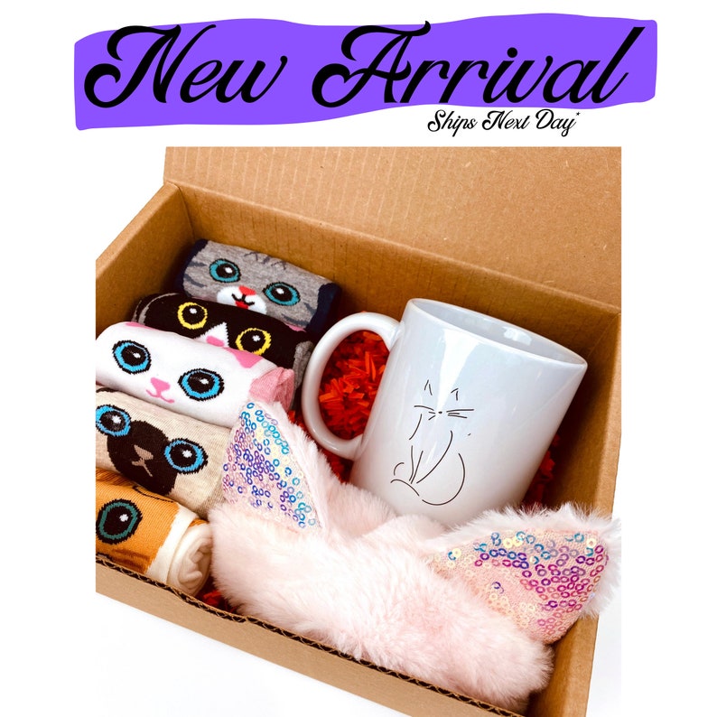 Cat Lovers Gift Box Cat Theme Gift Mothers Day Gift for Etsy