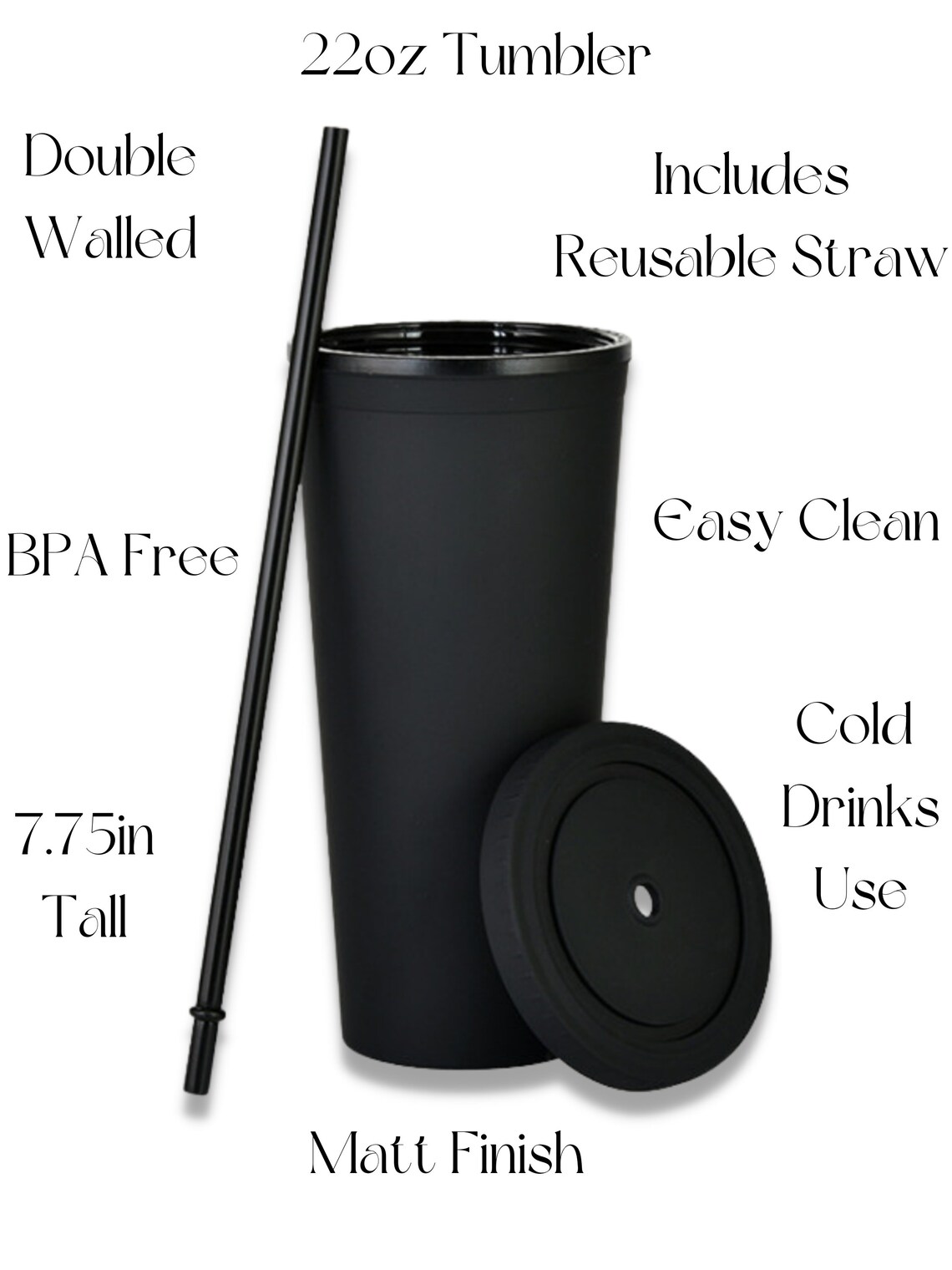 Blank 22oz Matte Tumbler DIY Projects Customizable Strata - Etsy