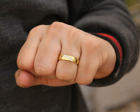 Mens simple wedding rings sale