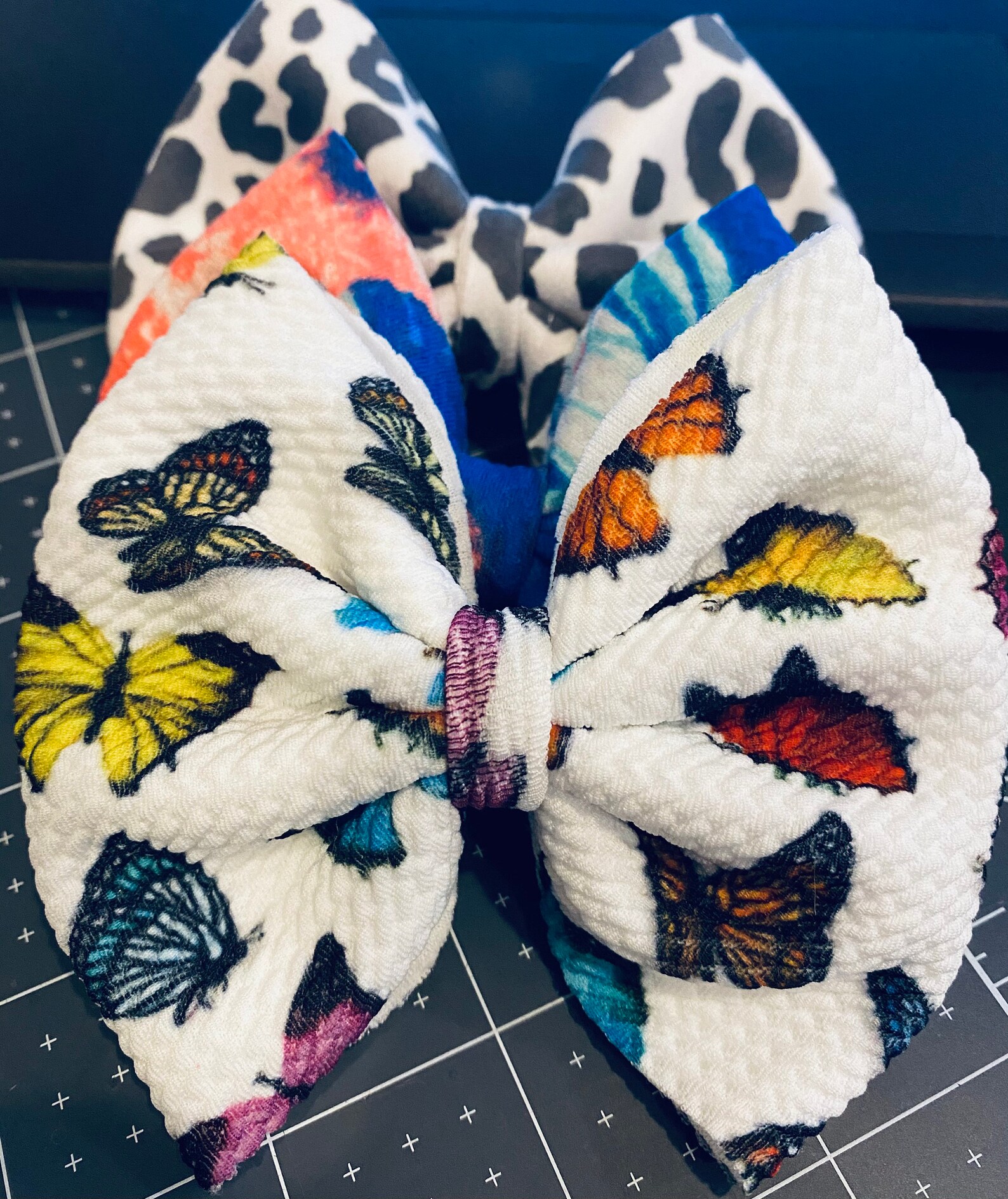 Bullet Fabric Hair Bows Etsy