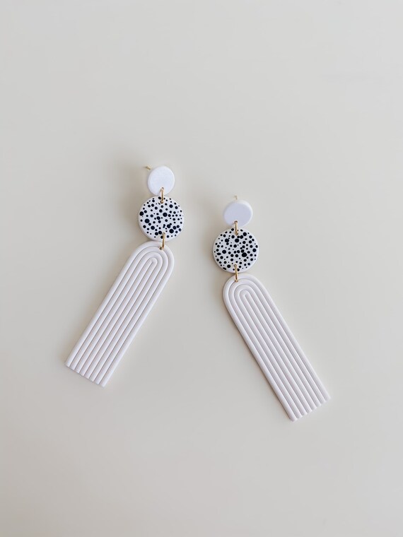 Polka Dot Statement Earrings