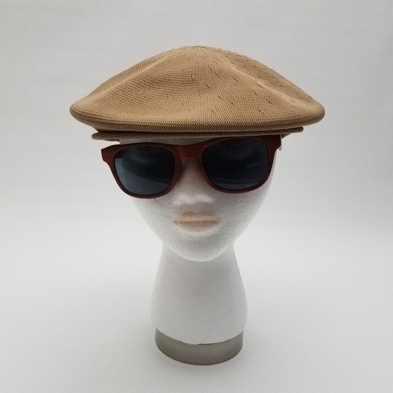 80's Vintage Kangol Tropic Cap in Beige with Shor… - image 2