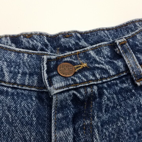 80's Vintage Stonewash Blue Denim Jeans by Lee La… - image 3