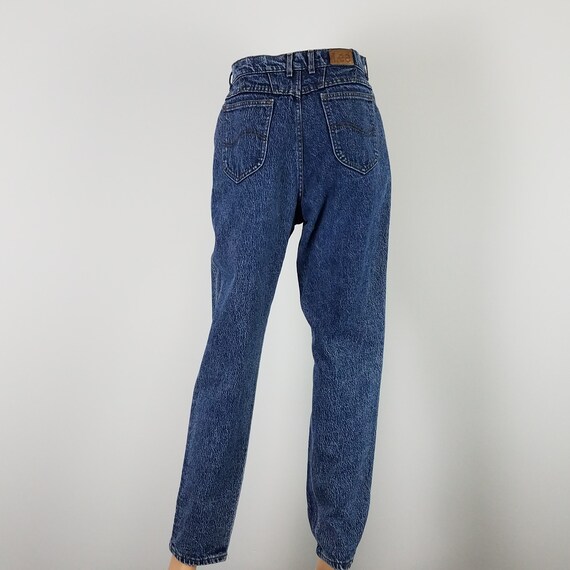 80's Vintage Stonewash Blue Denim Jeans by Lee La… - image 6