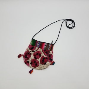 Beaded Mini Purse Vintage Y2K Goth Glam Made in Hong Kong