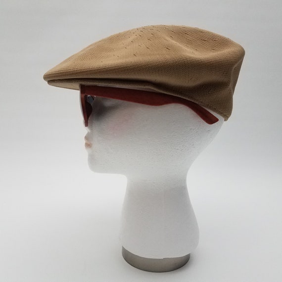 80's Vintage Kangol Tropic Cap in Beige with Shor… - image 3