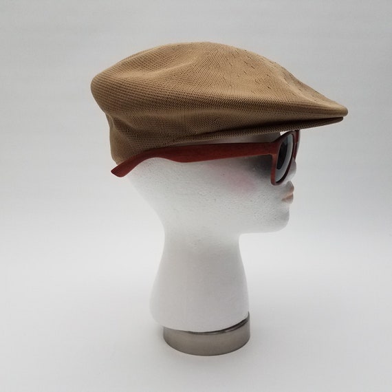 80's Vintage Kangol Tropic Cap in Beige with Shor… - image 1