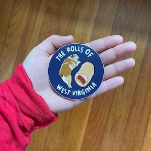 The Rolls of West Virginia Jim Justice Baby Dog & Pepperoni Roll Sticker