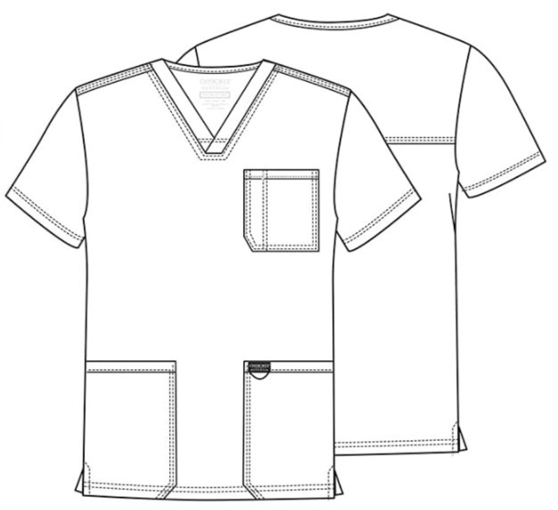 Custom Embroidered Men's Scrub Shirt Etsy