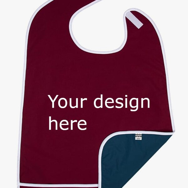 Custom Embroidered Adult Bib