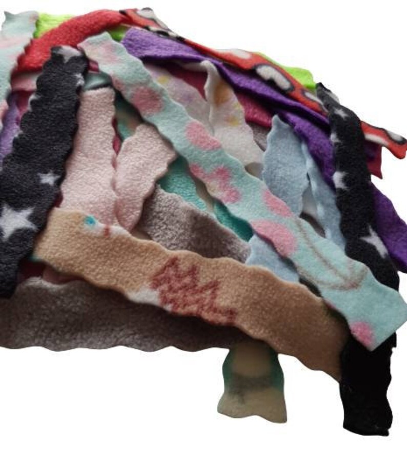 Forage Fleece Strips for Enrichment Bedding Fleece Strips Etsy