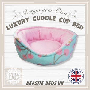 Luxury Custom Cuddle Cup for Guinea Pigs, Ferrets, Rats, Chinchillas, Guinea Pig Bed UK, Guinea Pig Cosies, Round Ferret Bed, Ferret Beds UK