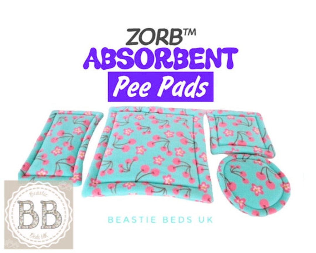 Absorbent Pee Pads for Cubes, Cuddle Cups, Sofa's and Lap Pads, Guinea Pig  Bed, Zorb Pads, Washable Pee Pad, Reusable 