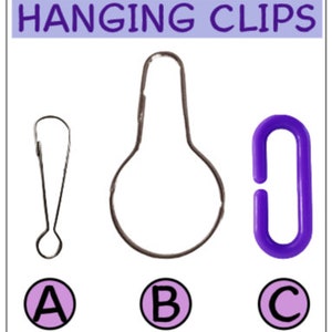 Hanging Clips for Hammocks, Beds and other cage accessories for rats, ferrets, chinchillas, guinea pigs