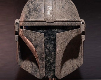 Mudhorn Mando Helmet: Weathered Cosplay Armor