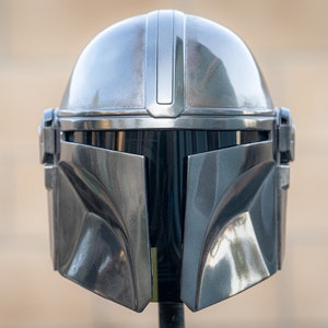 Mandalorian helmet cosplay prop
