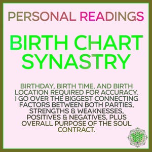 Birth Chart Synastry | 2-Person Astrology Analysis, Recorded Video