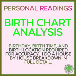 Birth Chart Analysis | Astrology Insights, Recorded Video