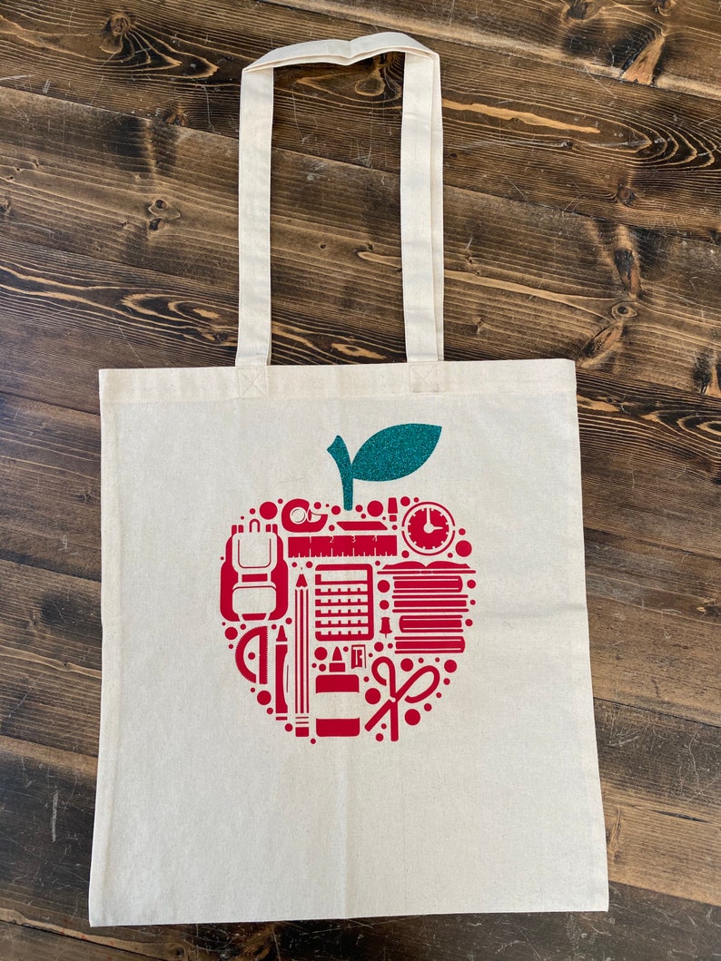 Back to School Teacher Tote Bag Etsy