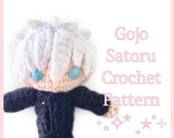 Gojo Satoru Amigurumi Crochet Doll Pattern - Etsy