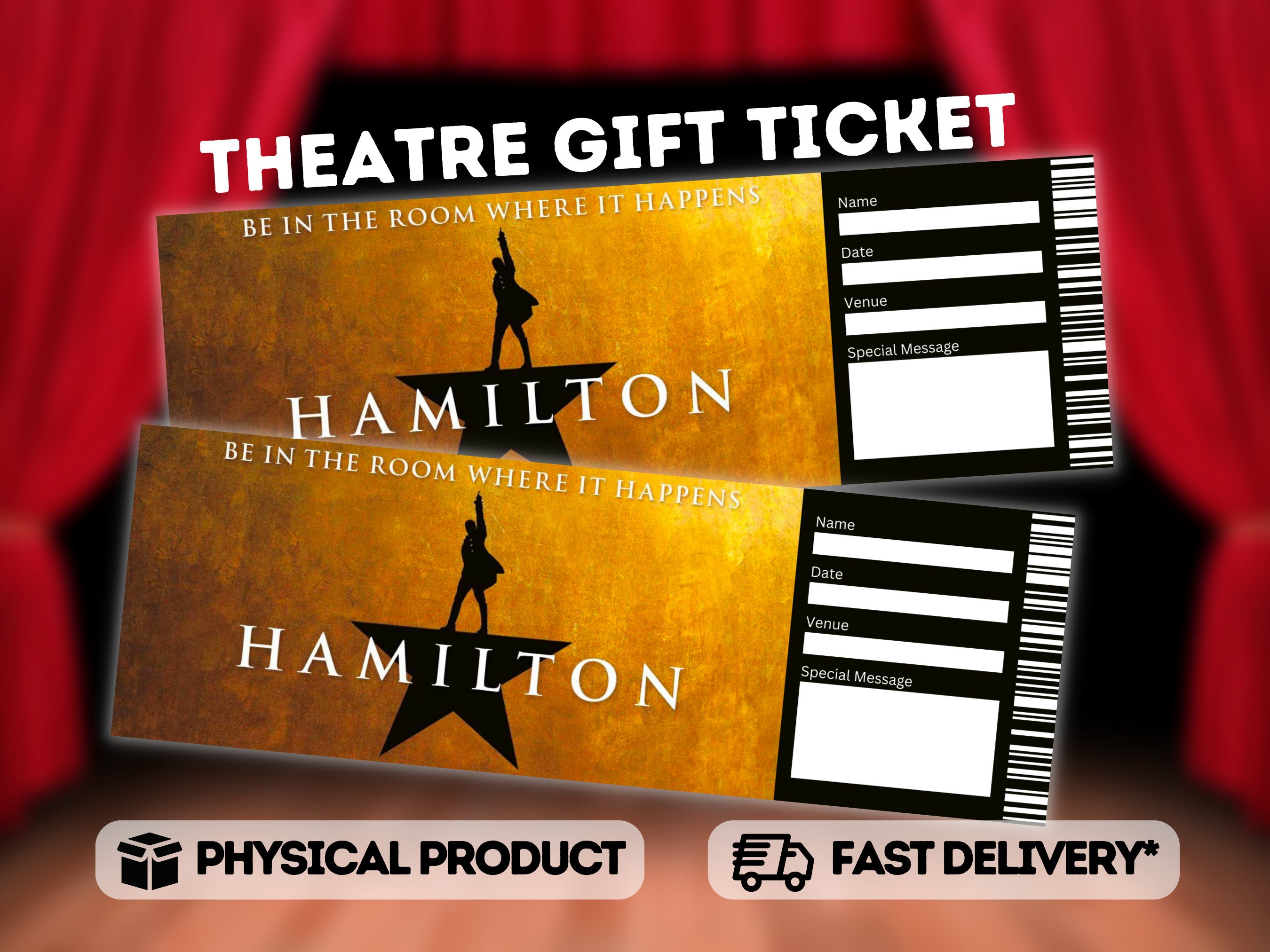 Hamilton musical discount ticket
