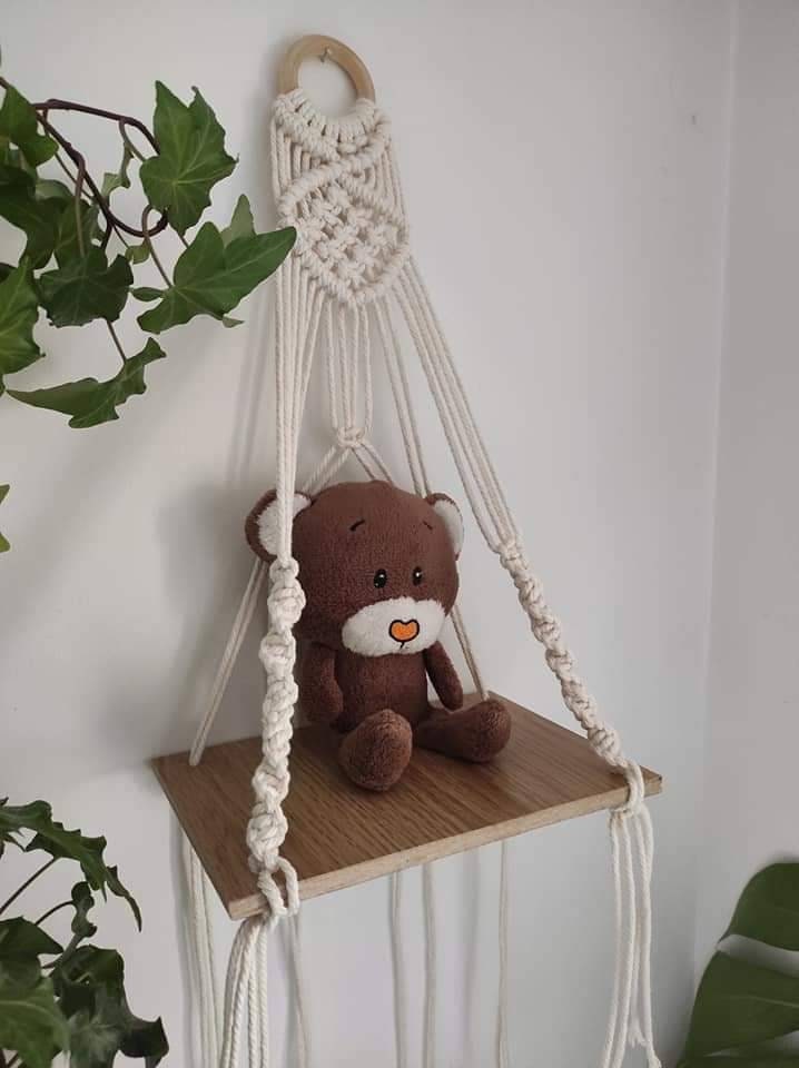 Petite Étagère Décorative Macramé