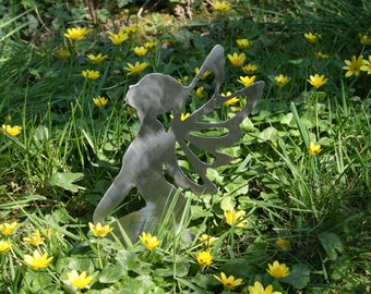Garden Fairy - Plant pot decorations - Handmade shiny garden gifts - Exterior decorative art - Outdoor metal art - Fairies and Pixies
