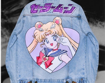 Sailor moon top letterman jacket