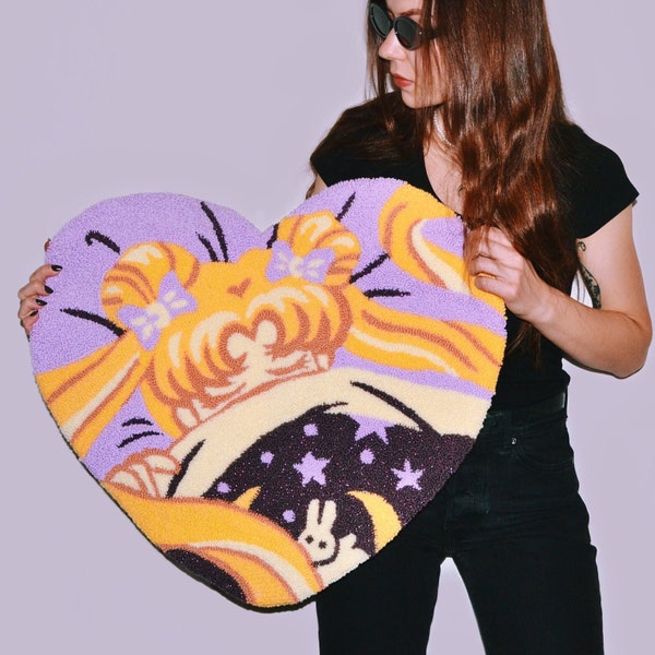 Sailor M Rug ، Handmade ، Sufted Pruc ، سجادة مخصصة ، أنيمي