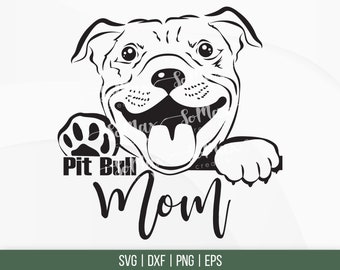 Download Pitbull Mom Svg Etsy
