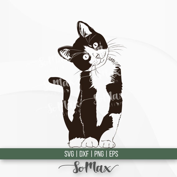 Download Cat Svg Cute Black Cat Svg Cat Stencil Svg Etsy PSD Mockup Templates