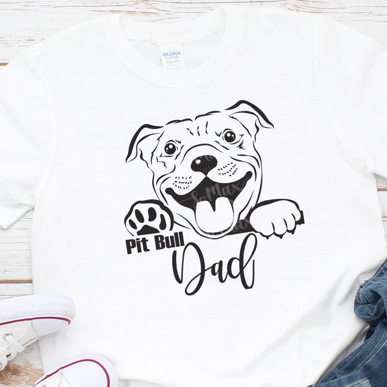 Pitbull papá Svg Pit Bull Daddy Svg Pitties Padre Svg | Etsy
