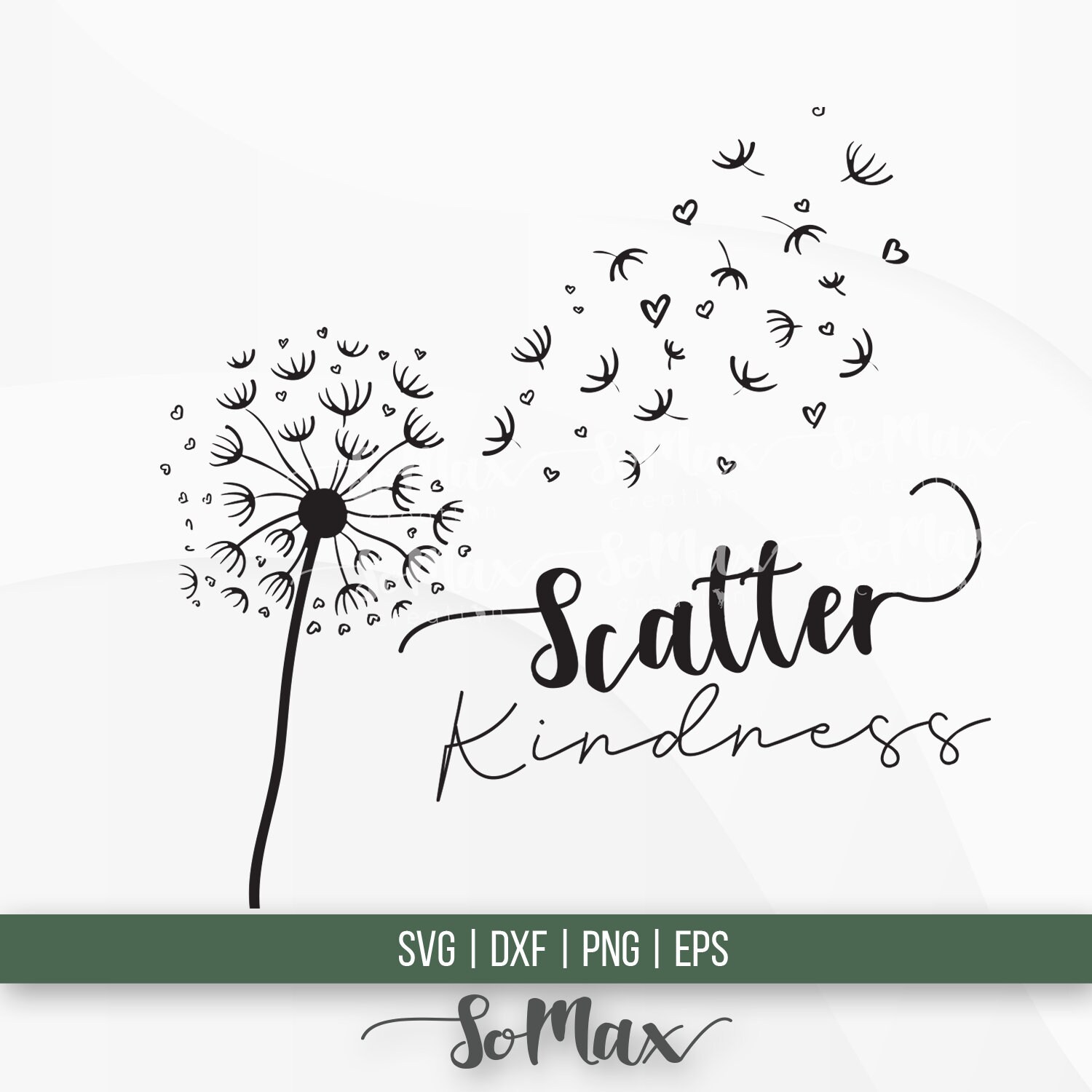 Dandelion Svg Scatter Kindness Svg Be Kind Svg | Etsy