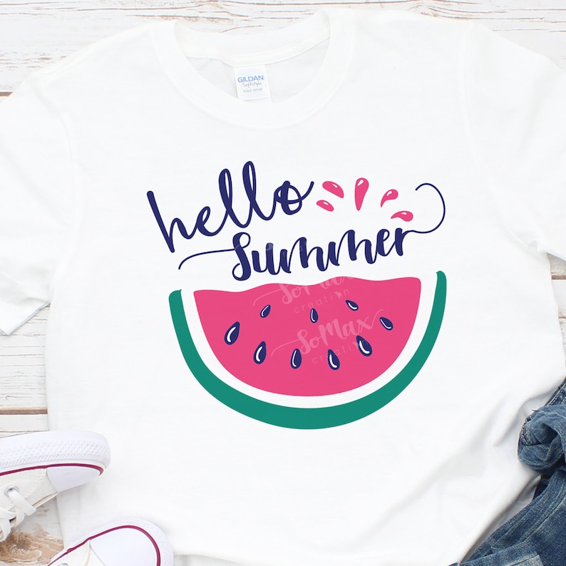 Download Hello Summer svg Watermelon svg Summer Sign svg | Etsy