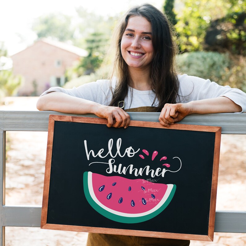 Download Hello Summer svg Watermelon svg Summer Sign svg | Etsy