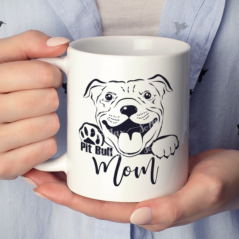 Pitbull Mom Svg Free - 1693+ File for DIY T-shirt, Mug, Decoration and