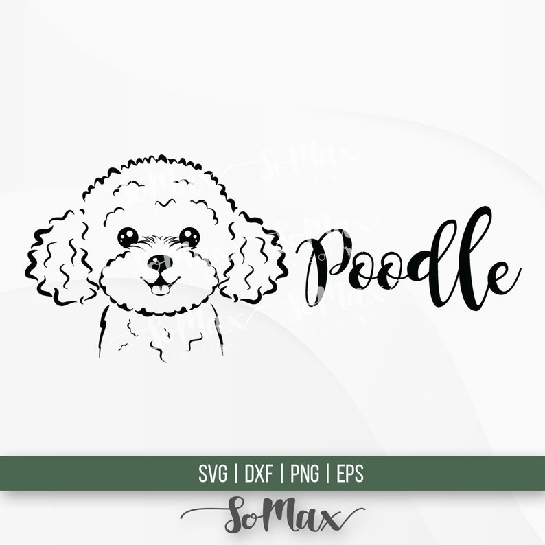 Download Poodle Svg Poodler Puppy Svg Dog Svg Poodle Silhouette Cut | Etsy