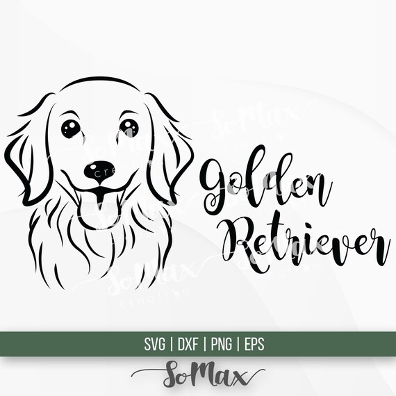 Download Golden Retriever Svg Goldie Svg Golden Retriever Png Golden Etsy