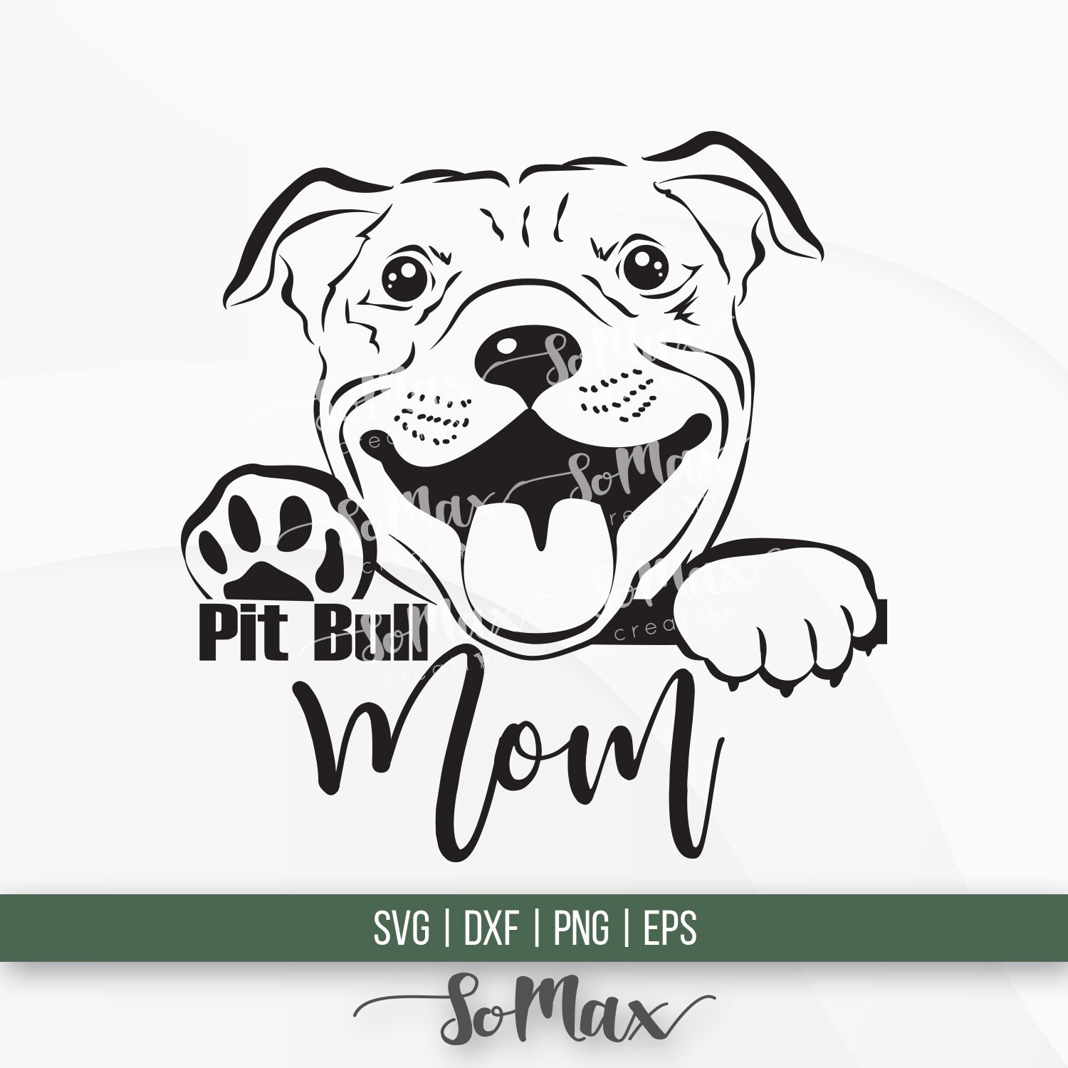 Free Free Pitbull Mom Svg Free 728 SVG PNG EPS DXF File
